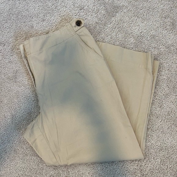 Talbots Women’s Beige Chino Pants Size 12P - Picture 1 of 12
